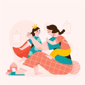 父亲节日情子女海报