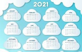 2021日历模板