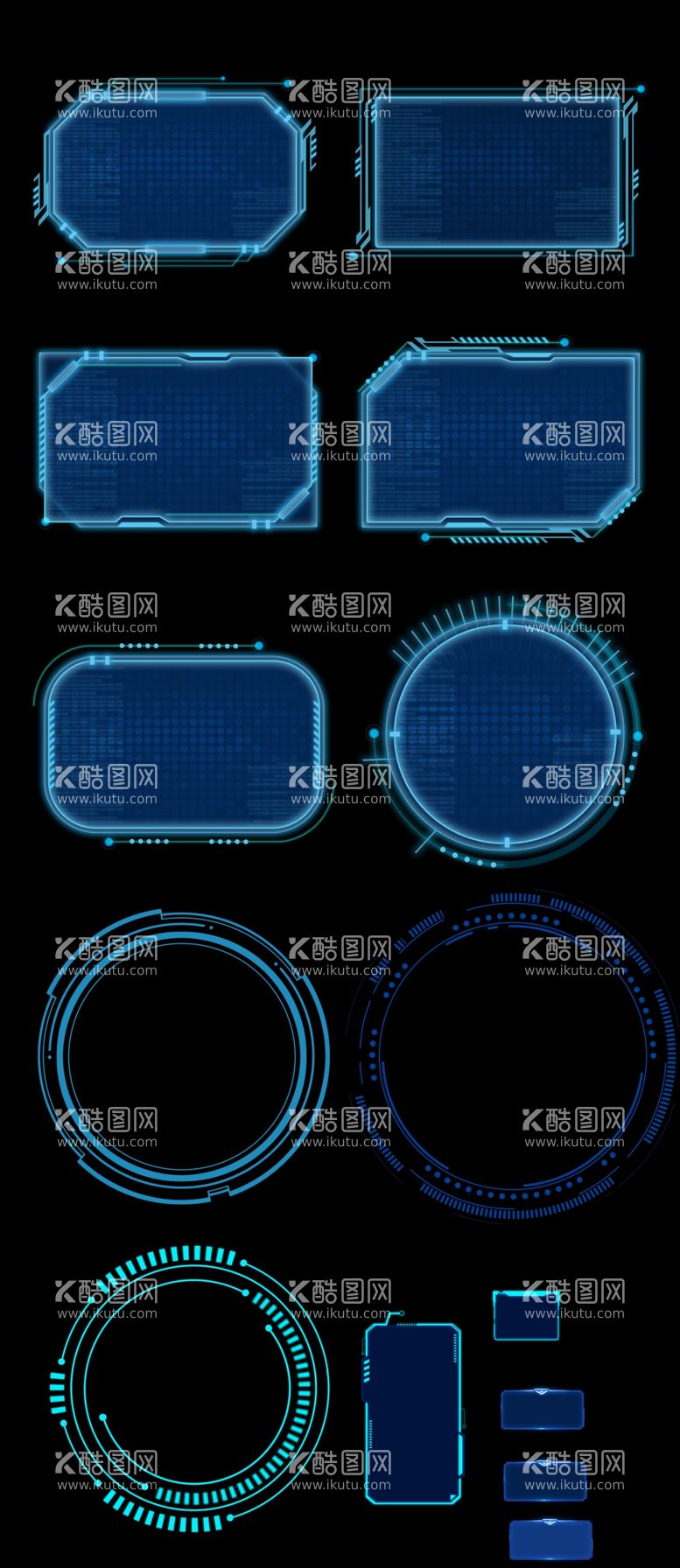 编号：22799202261558349604【酷图网】源文件下载-科技图形边框