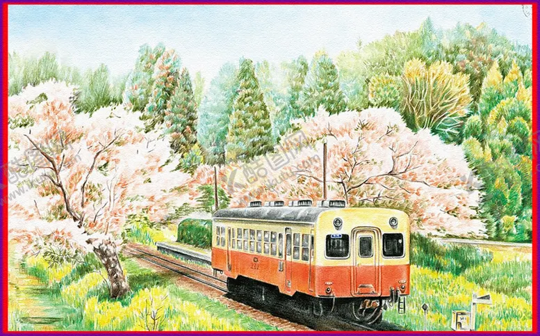 编号：77172205030807371135【酷图网】源文件下载-火车春暖花开