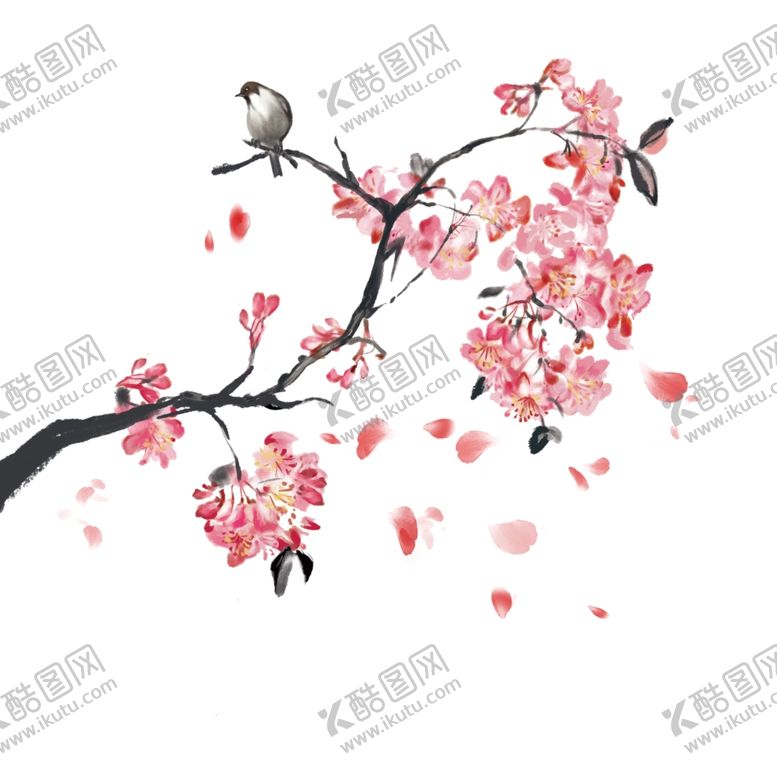 编号：10154709271654365808【酷图网】源文件下载-桃花元素背景