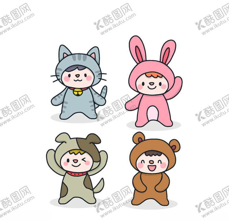 编号：21837606291229334935【酷图网】源文件下载-卡哇伊卡通形象