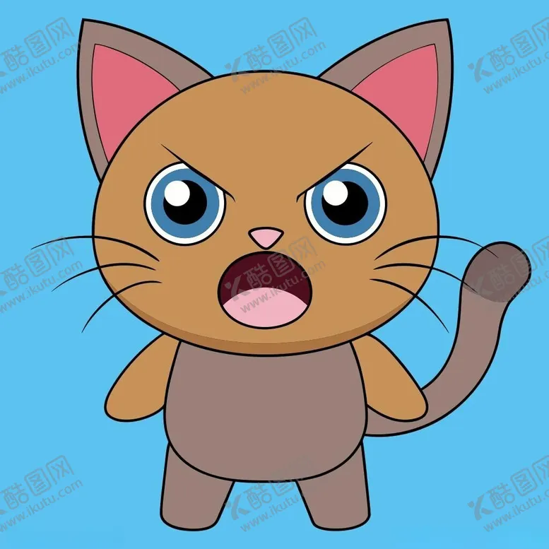 编号：90358001310825303439【酷图网】源文件下载-愤怒的猫