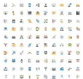 创意矢量精细化彩色图标元素