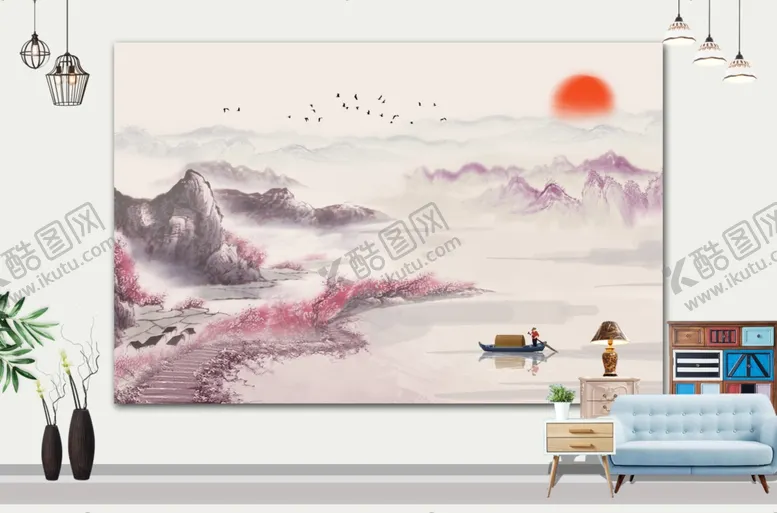 编号：94335001300642103745【酷图网】源文件下载-山水画