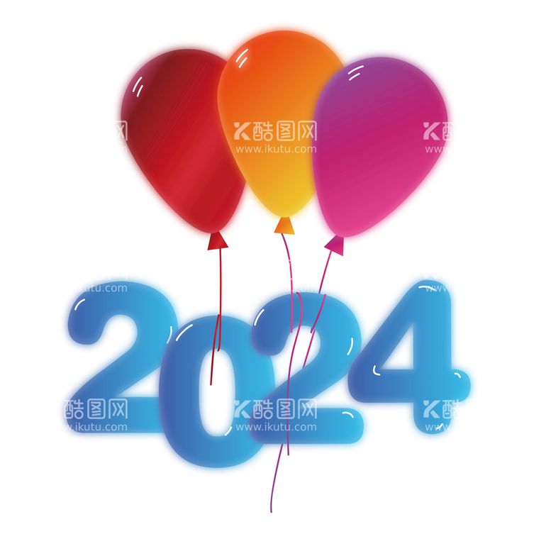 编号：40693509232239132519【酷图网】源文件下载-2024年气球设计元素