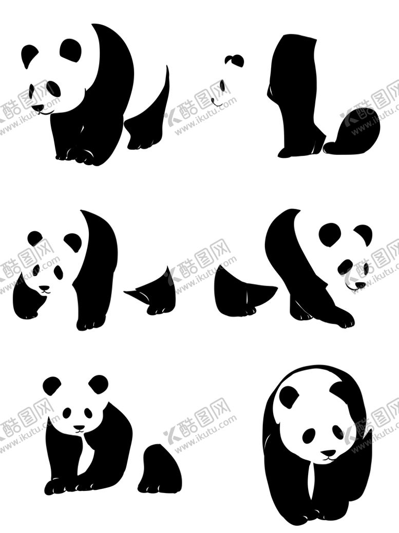 编号：89153010031732262365【酷图网】源文件下载-卡通熊猫