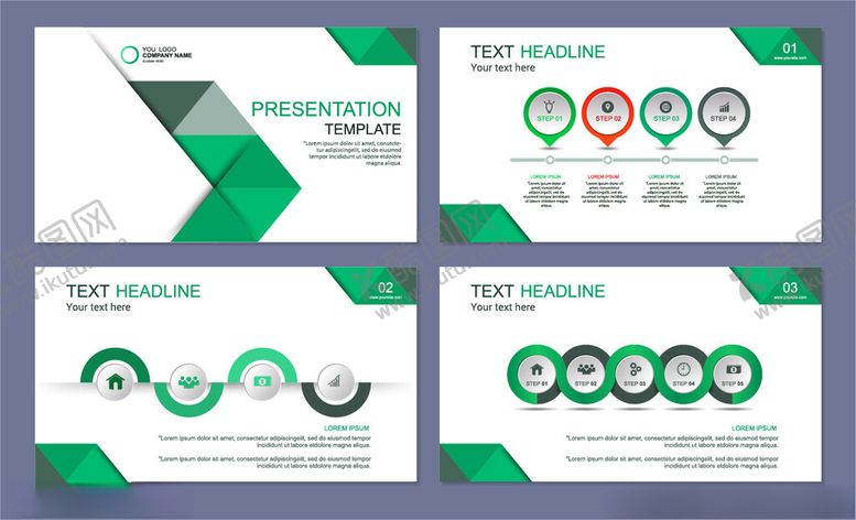 编号：86856011211213191144【酷图网】源文件下载-绿色商务画册