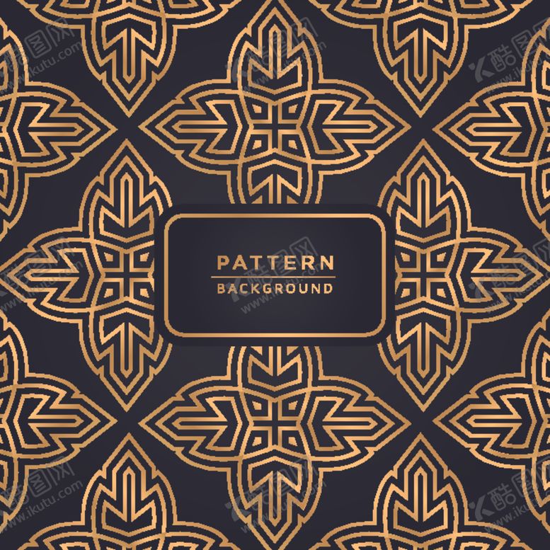 编号：84497409121413039359【酷图网】源文件下载-金色连续花纹