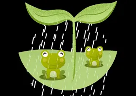 雨水海报地产稿谷意境清明