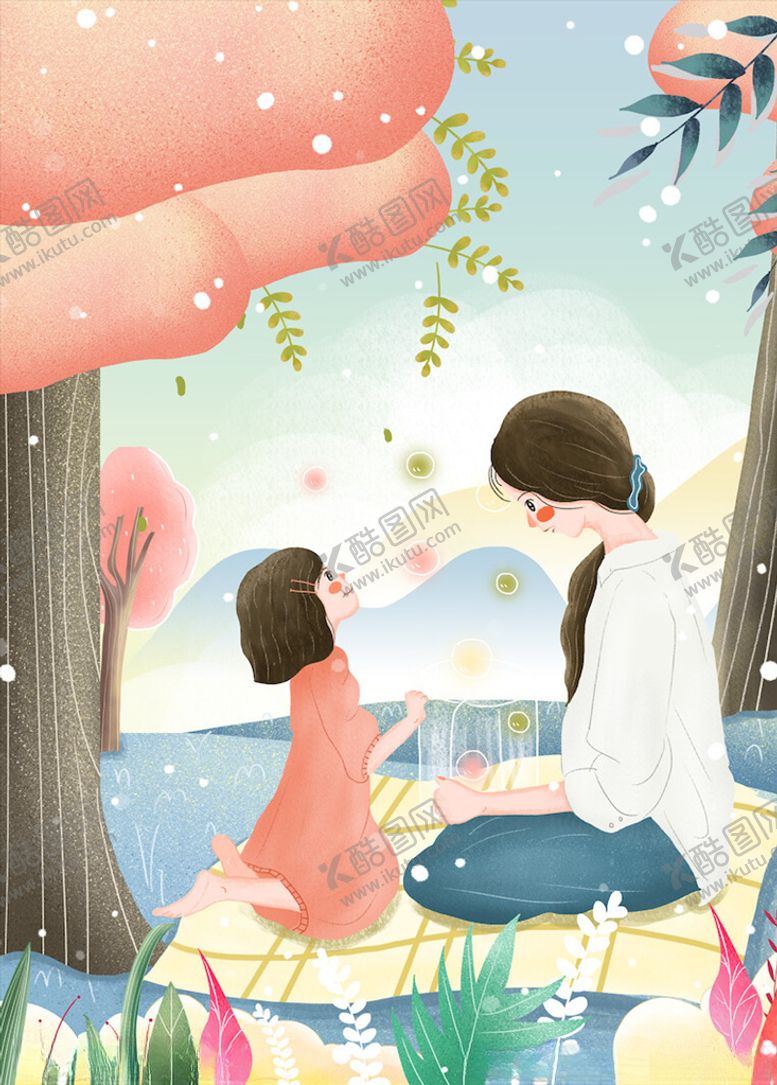 编号：88613104061647376529【酷图网】源文件下载-母亲节插画