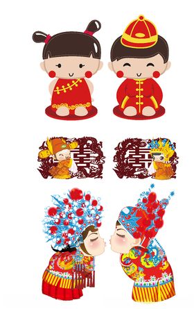 中式婚礼素材