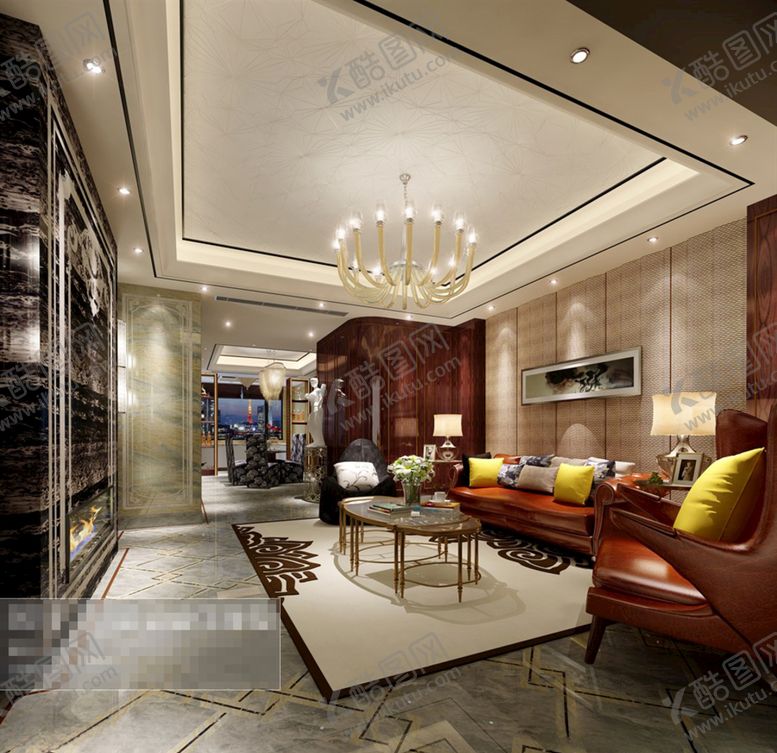 编号：88691110301720224070【酷图网】源文件下载-客厅效果