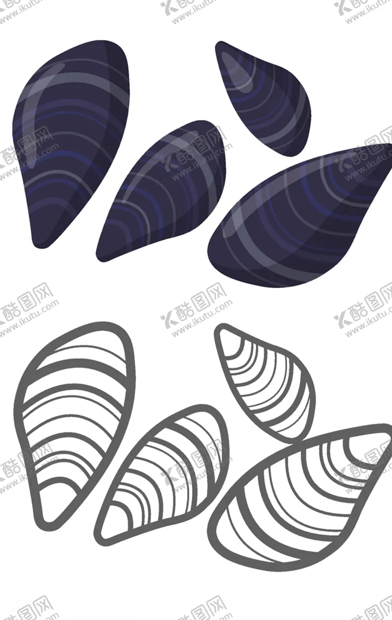 编号：82835507022001572640【酷图网】源文件下载-手绘卡通海鲜