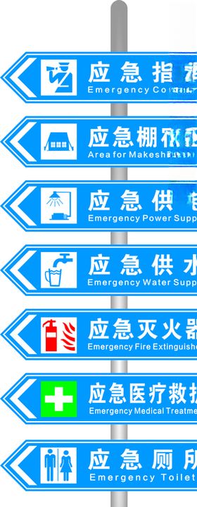 应急方向指示牌