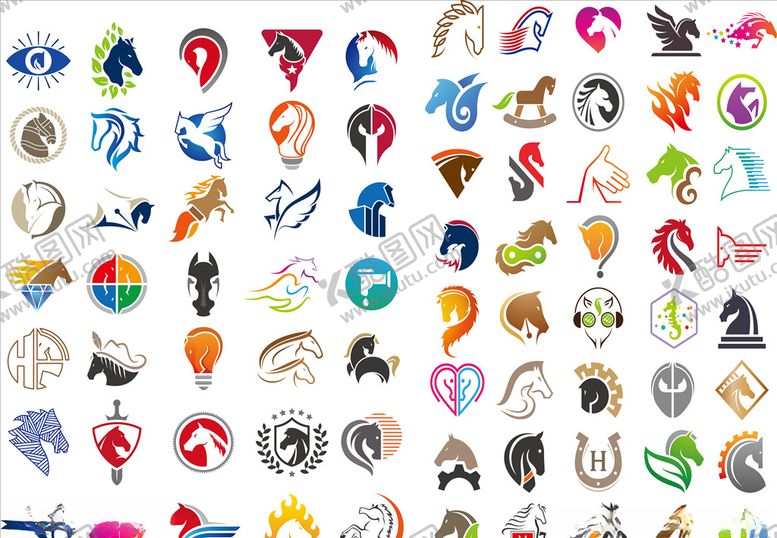 编号：55088409221309506237【酷图网】源文件下载-矢量马图案