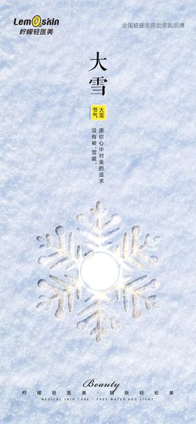 医美大雪海报