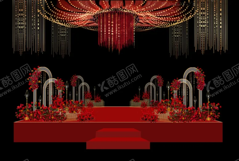 编号：39939606281138517788【酷图网】源文件下载-红色欧式婚礼