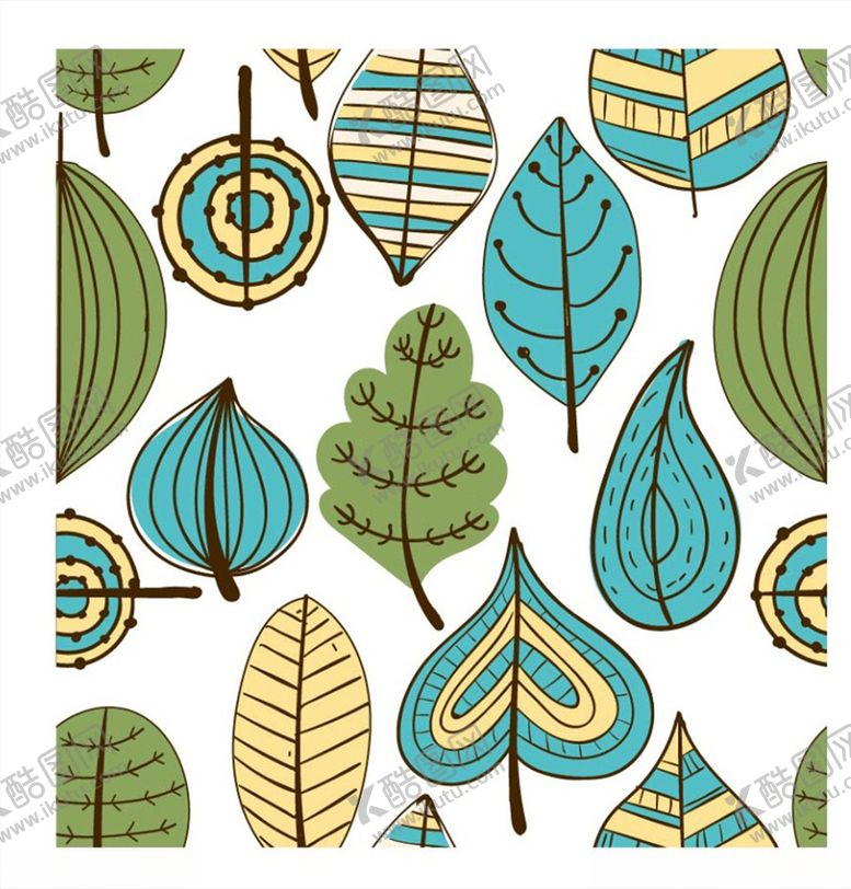 编号：90378709262207192538【酷图网】源文件下载-创意叶子设计元素底纹