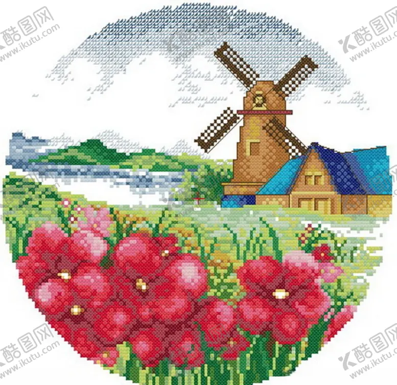 编号：22967603270907338697【酷图网】源文件下载-十字绣图纸四季春