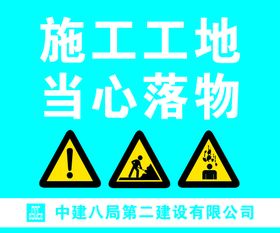 中建八局警示图牌二公司施工现场