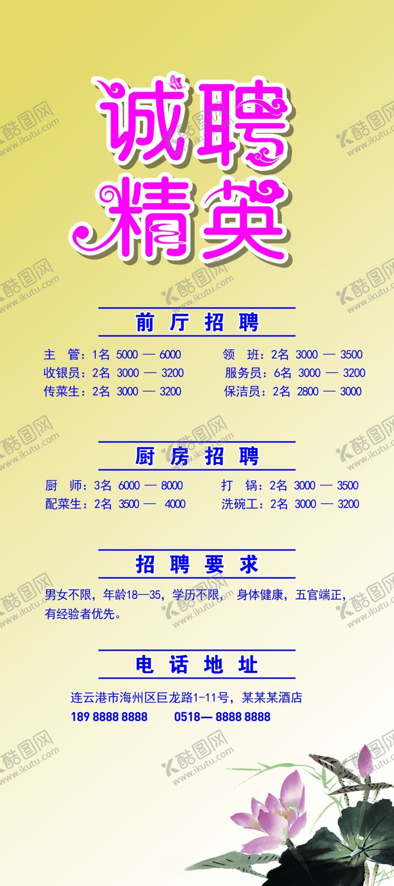 编号：23717310222344563146【酷图网】源文件下载-诚聘精英