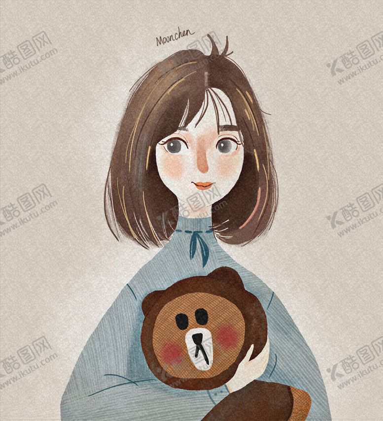 编号：92965310140331226703【酷图网】源文件下载-插画女孩