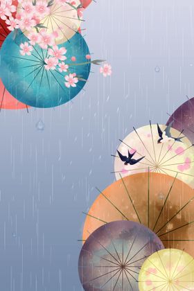 立春雨水节气海报