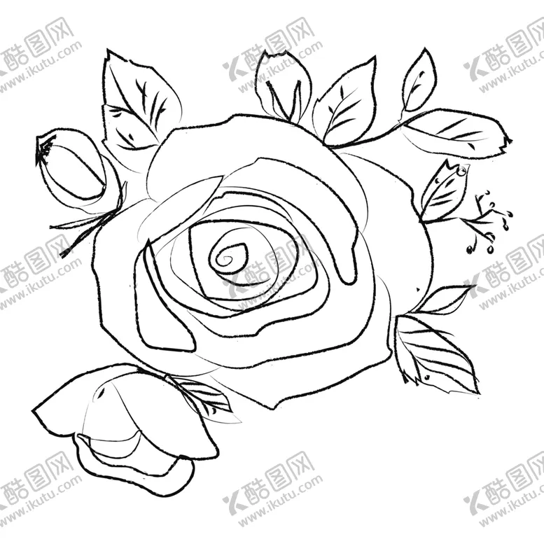 编号：59247806241743337335【酷图网】源文件下载-手绘植物花卉