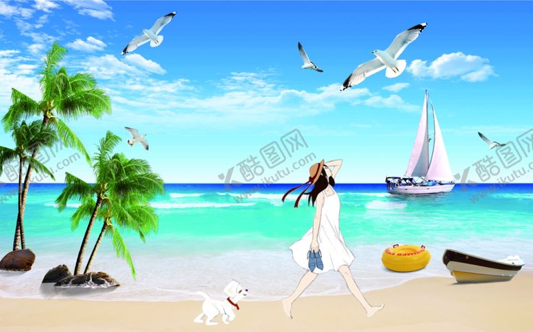 编号：12690510020226403864【酷图网】源文件下载-海滩