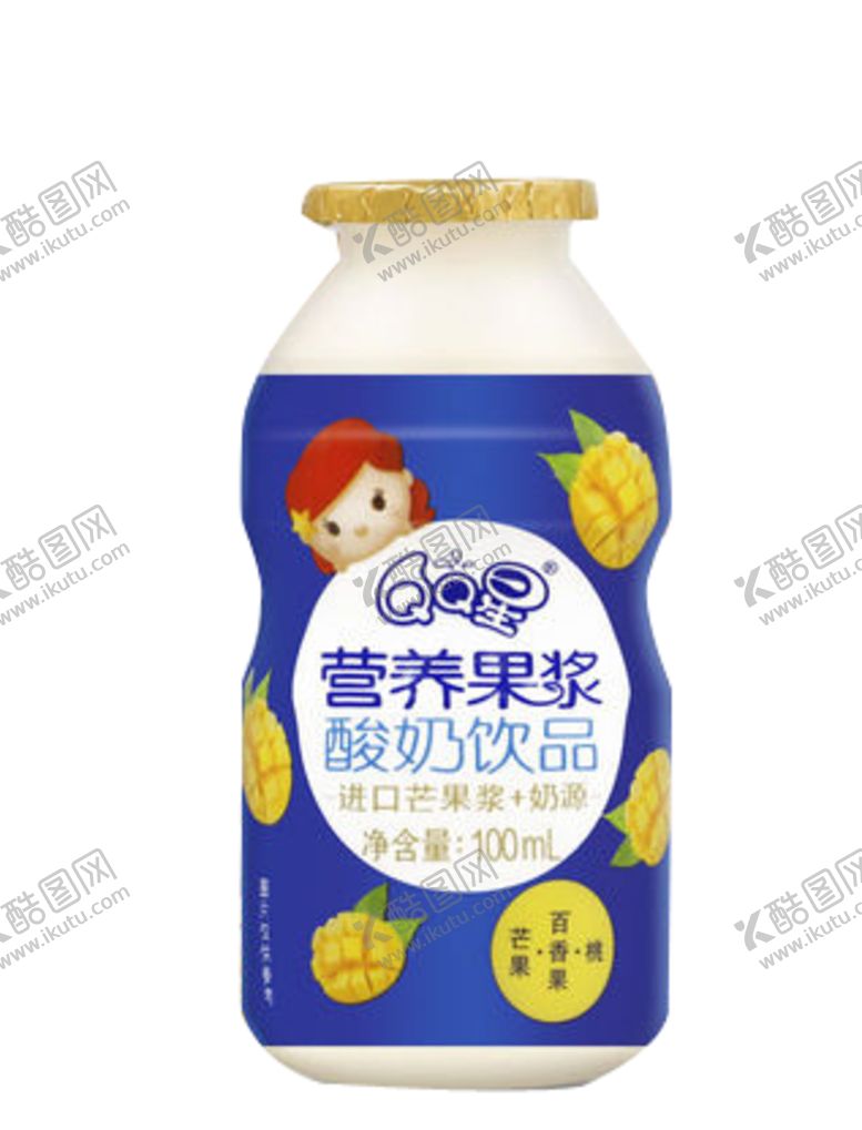 编号：11304009250120135080【酷图网】源文件下载-QQ星小蓝瓶-芒果百香果桃