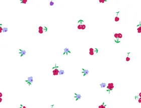 小碎花数码印矢量水彩
