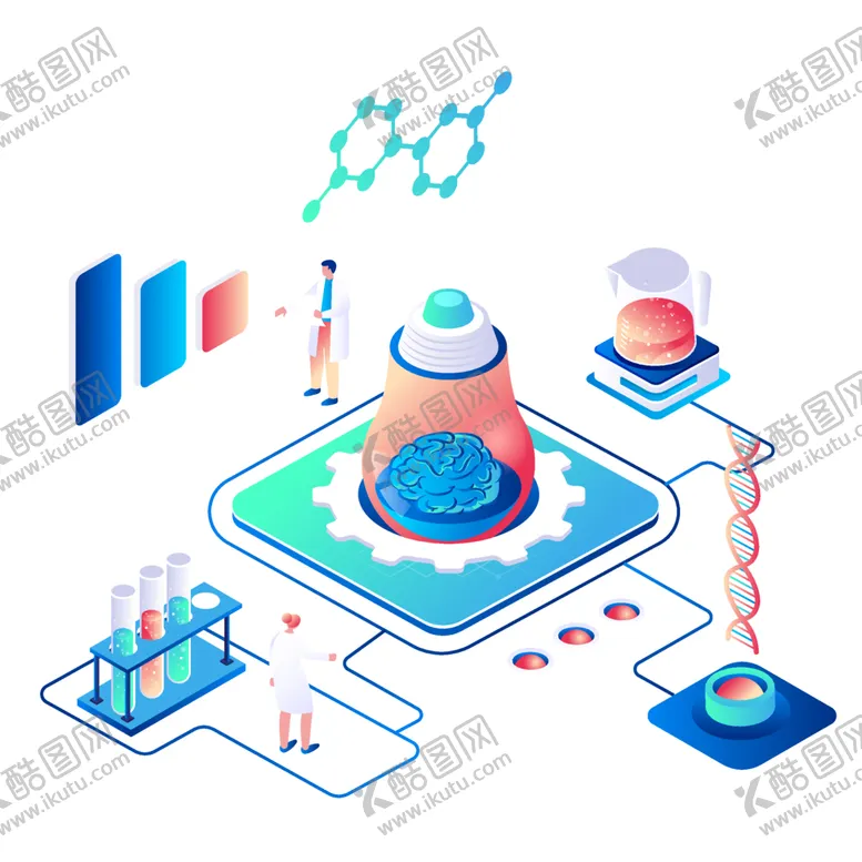 编号：75914612131850214050【酷图网】源文件下载-科技扁平插画卡通3D商务