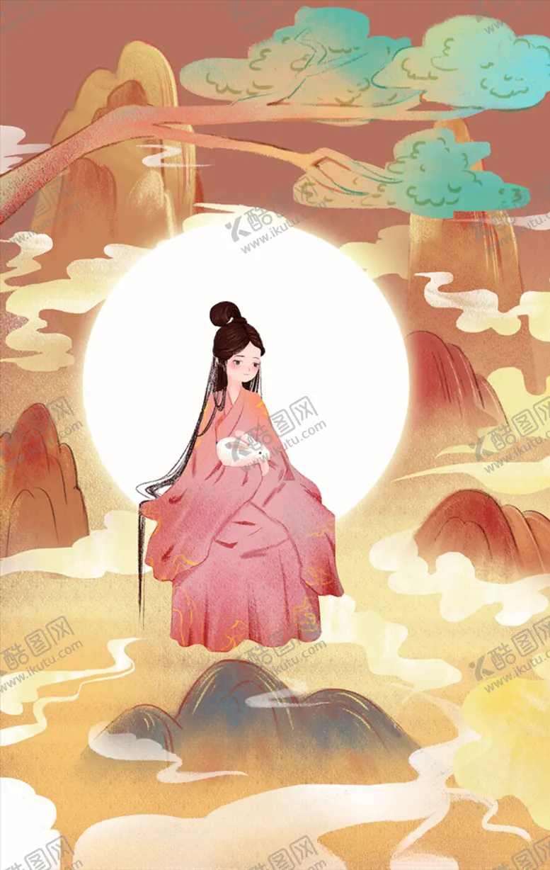 编号：24894205161409005331【酷图网】源文件下载-中秋手绘插画