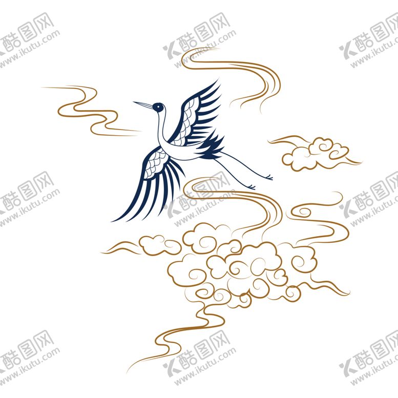 编号：92100607071640528089【酷图网】源文件下载-仙鹤素材