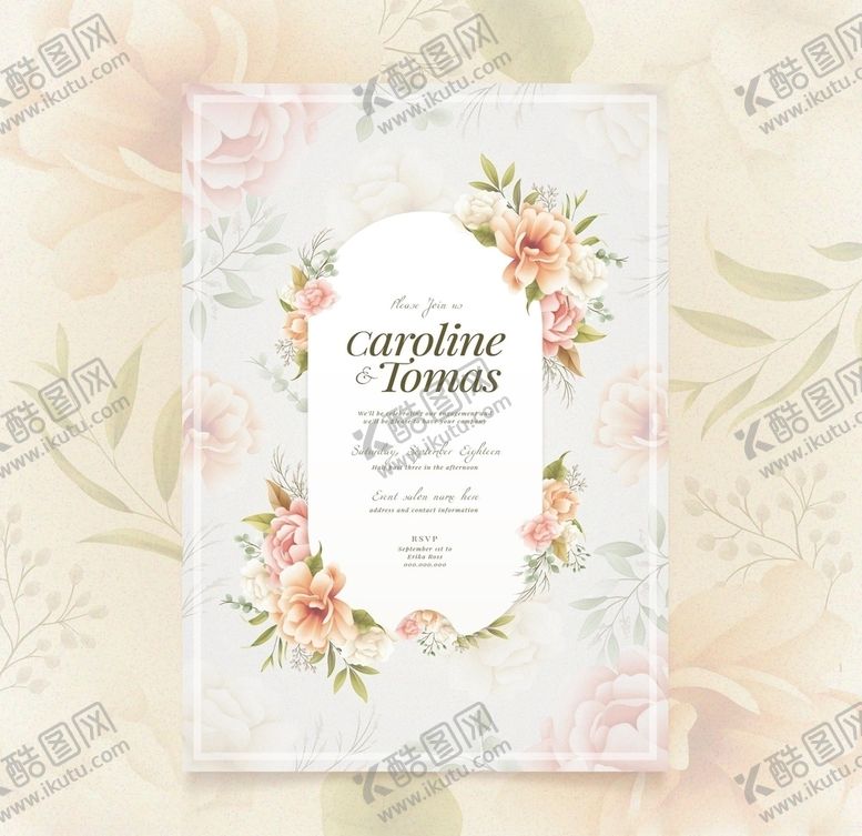 编号：59742903242049414962【酷图网】源文件下载-婚礼结婚请柬邀请函