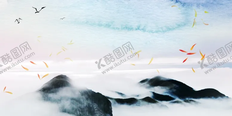 编号：76826304211440311959【酷图网】源文件下载-中国风水墨喜庆背景