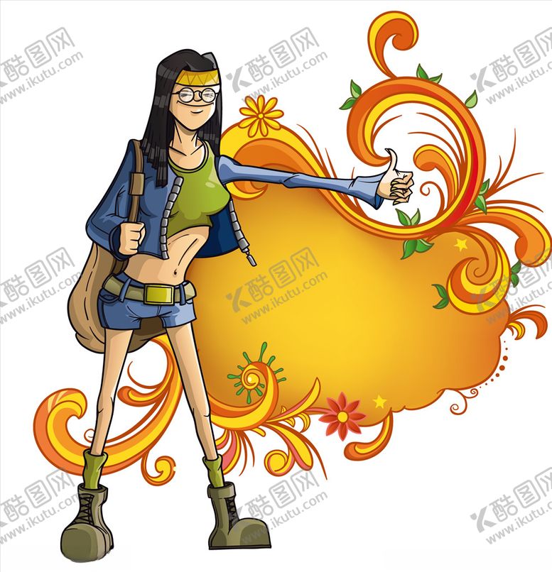 编号：91878206181730523680【酷图网】源文件下载-搭车女人