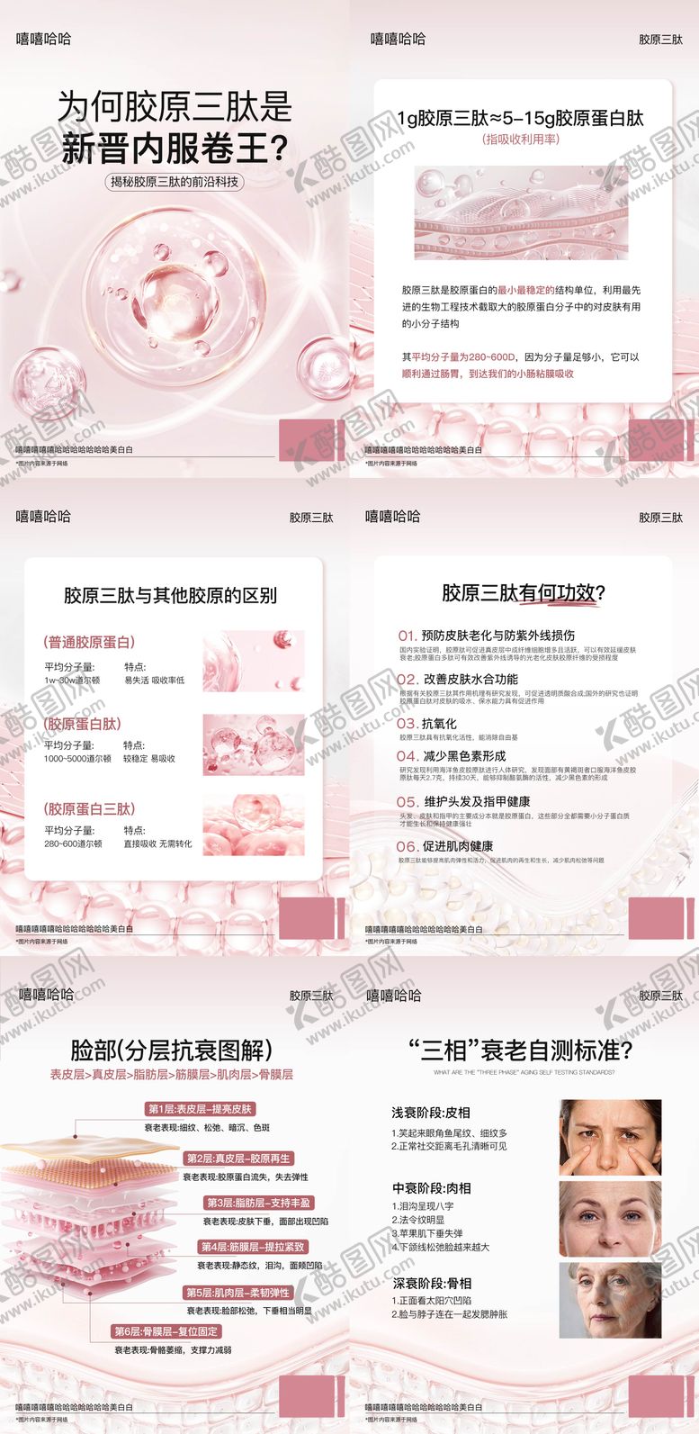 编号：41672307281025132709【酷图网】源文件下载-皮肤科普分层抗衰