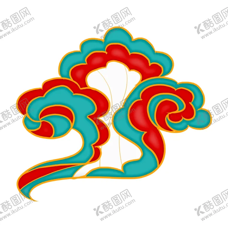 编号：56750502190140406999【酷图网】源文件下载-中国风祥云纹理节日元素