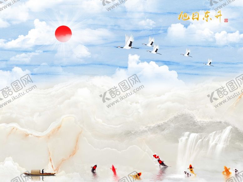 编号：35261809141202113791【酷图网】源文件下载-大理石山水背景墙