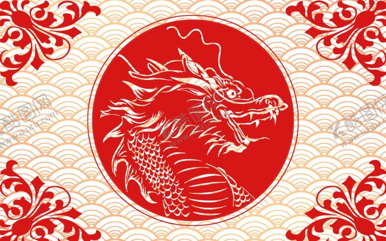 编号：50868309151950339236【酷图网】源文件下载-龙中式背景墙