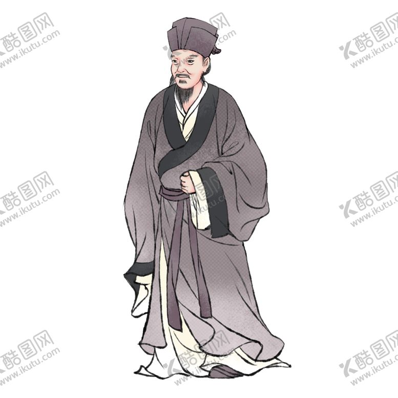 编号：11934610211348353538【酷图网】源文件下载-国学人物插画
