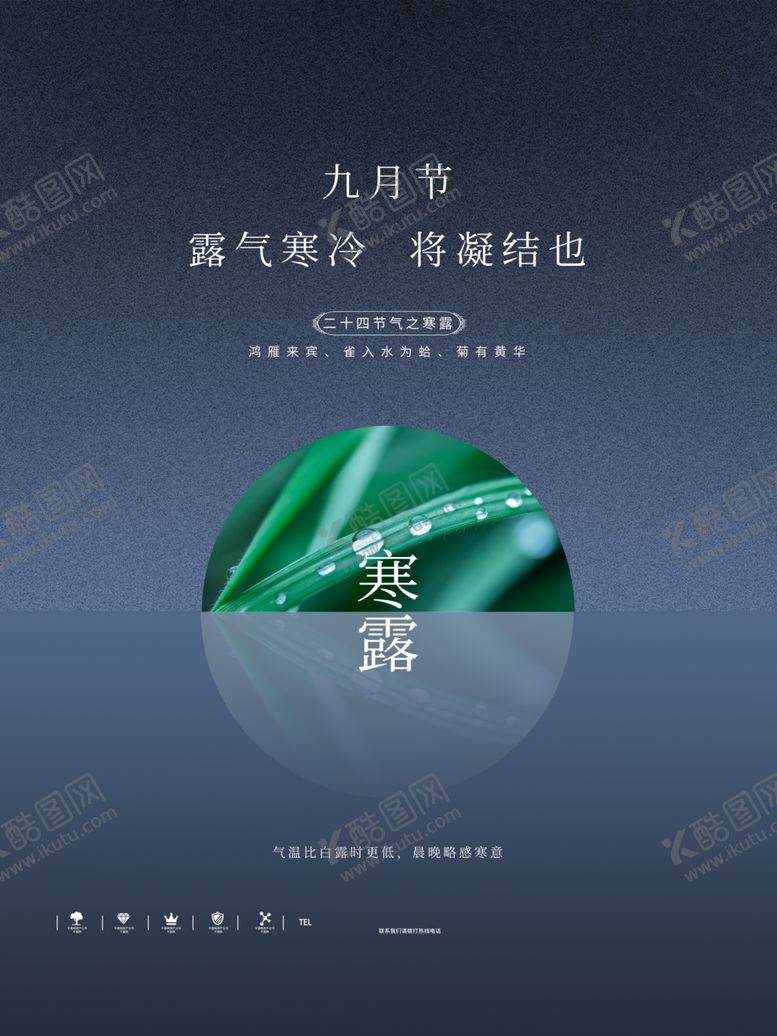 编号：22073909251233061164【酷图网】源文件下载-简约24节气之寒露宣传海报