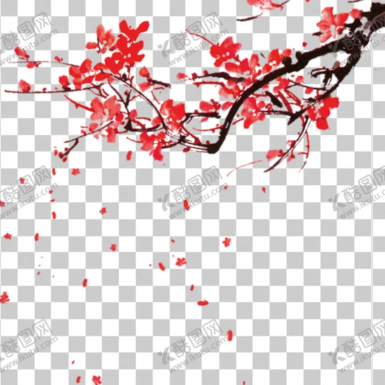 编号：99074603311411392638【酷图网】源文件下载-透明底梅花