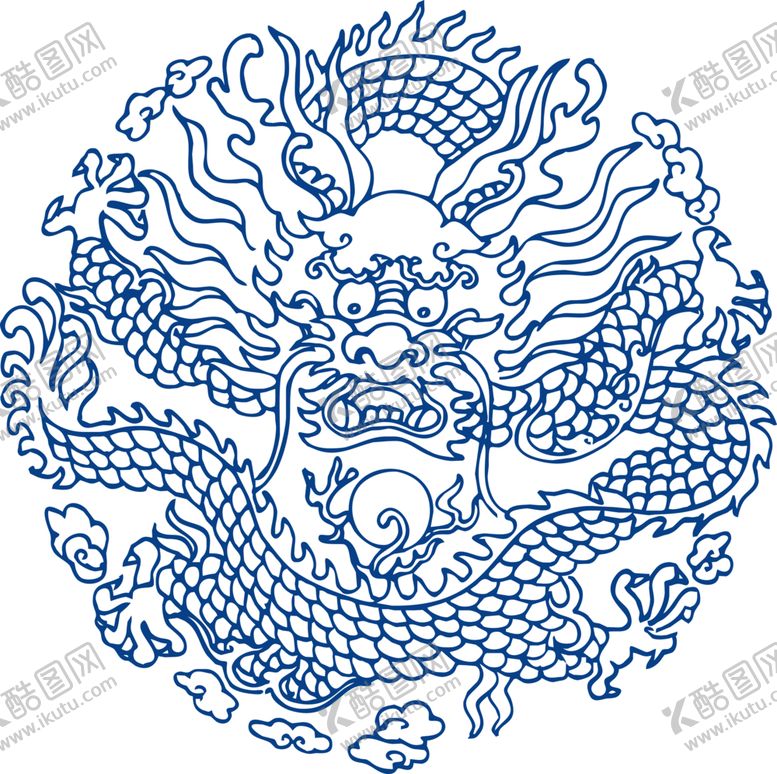 编号：52496809231107531688【酷图网】源文件下载-青花瓷图案