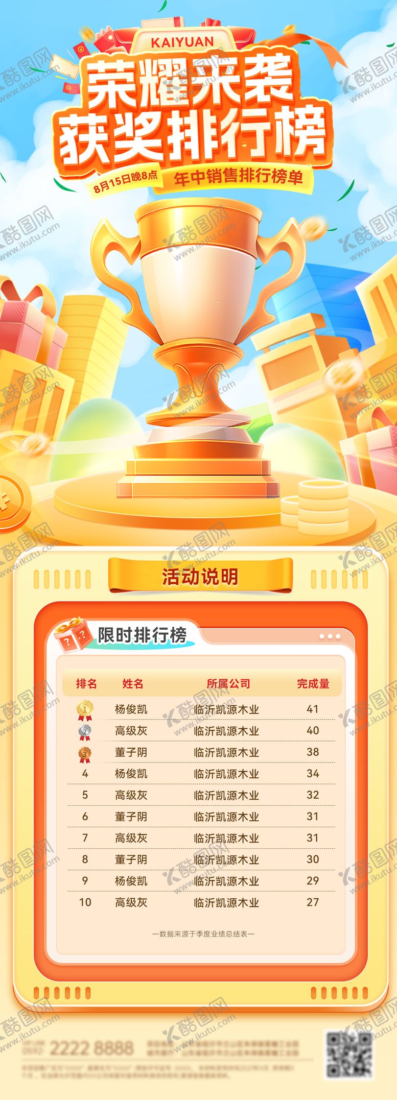 编号：63576511121322288879【酷图网】源文件下载-荣誉获奖排行榜插画长图