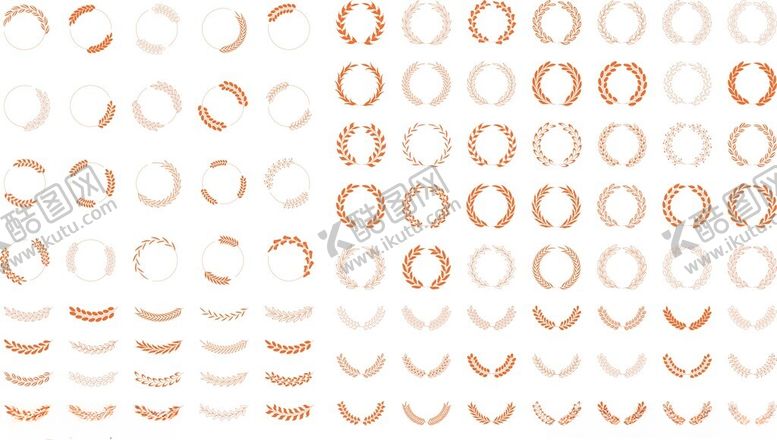 编号：78797804250826221893【酷图网】源文件下载-麦穗花环素材