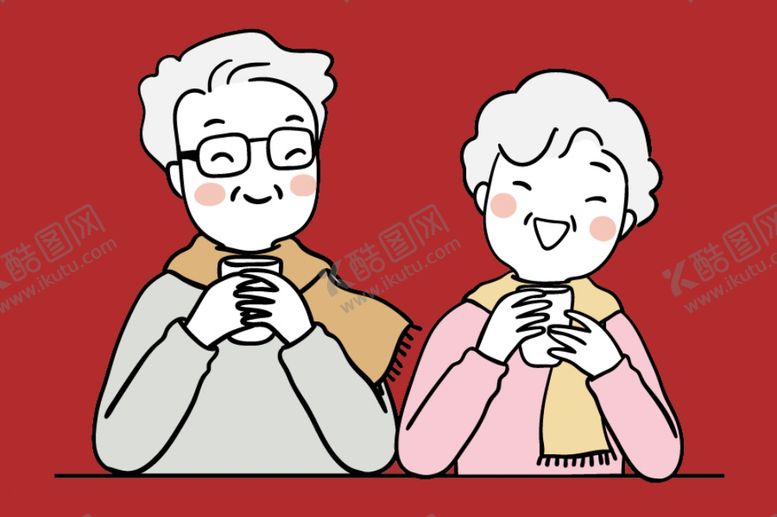 编号：54922610040740466343【酷图网】源文件下载-卡通爷爷奶奶