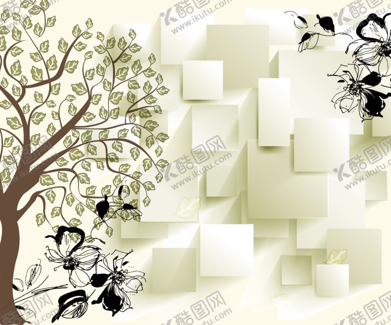 编号：25671409201036549171【酷图网】源文件下载-植物背景墙